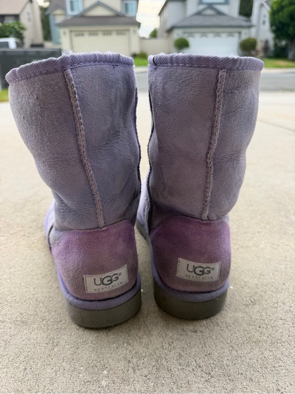 UGG purple suede boots - Picture 5 of 10